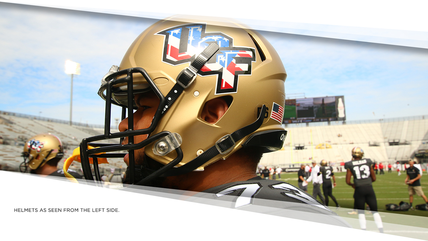 Helmet football custom helmet ucf Military usa patriotic