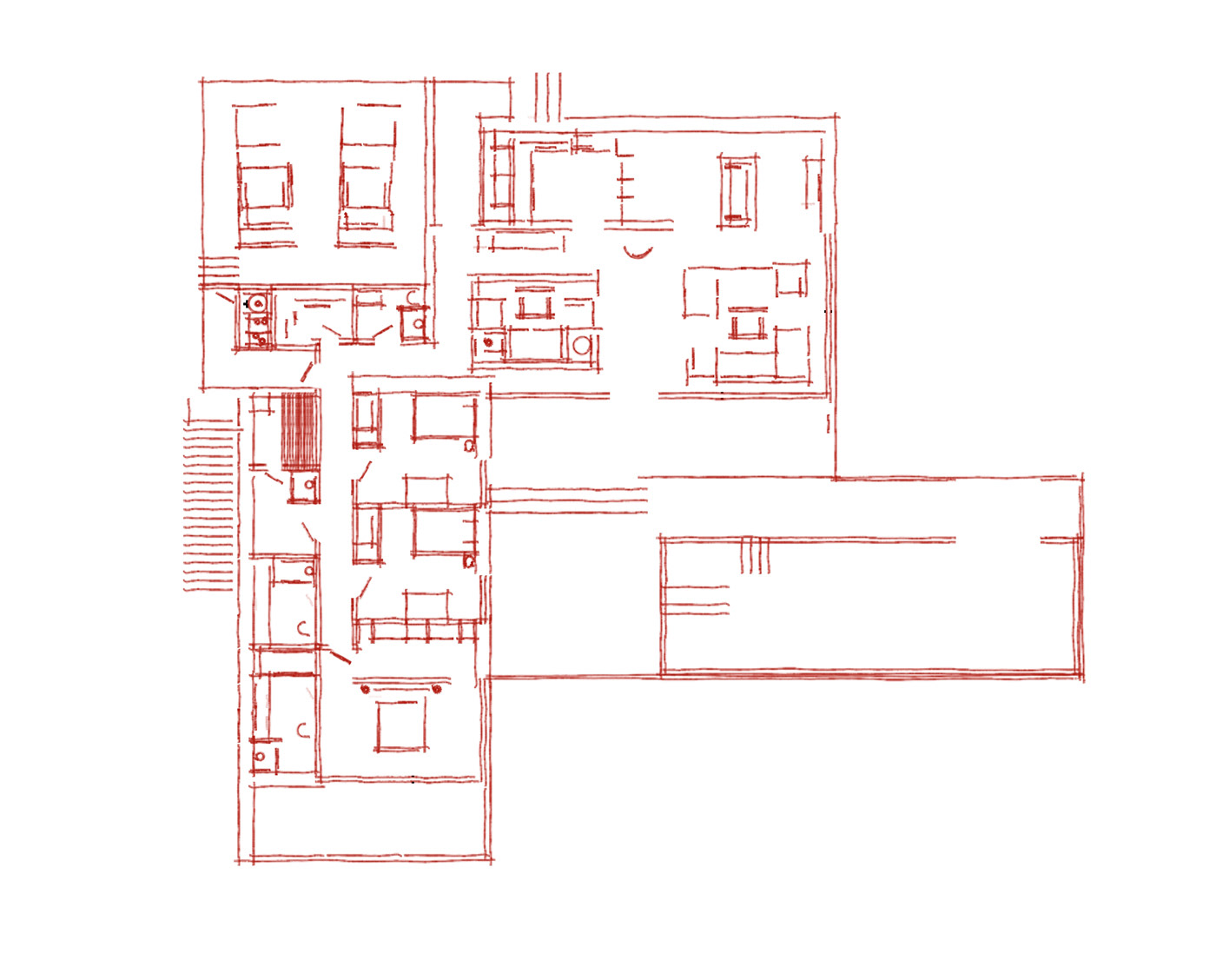 architecture minimal modern Render sketch ukraine visualization design