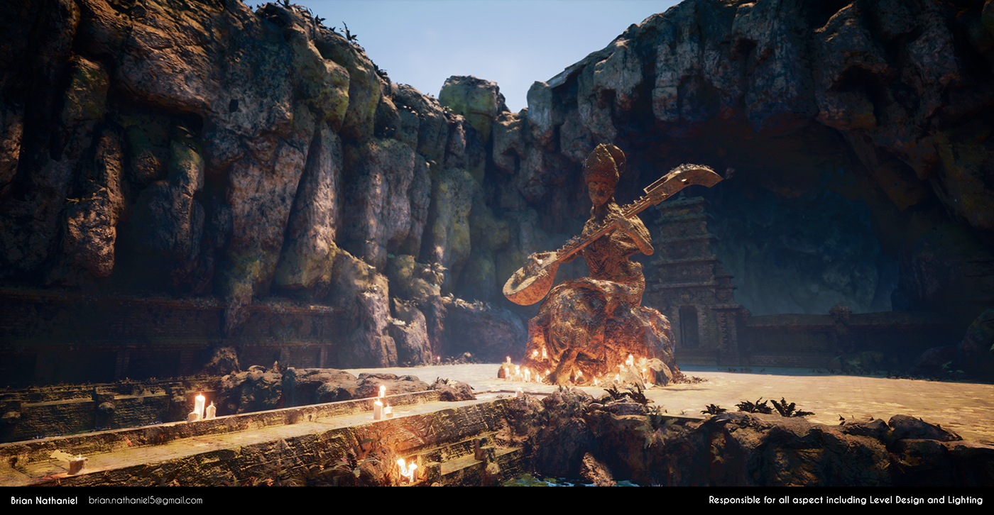 SCAD environment for games ITGM-721 Unreal Engine 4 Sarasvati Temple bali Uncharted 4