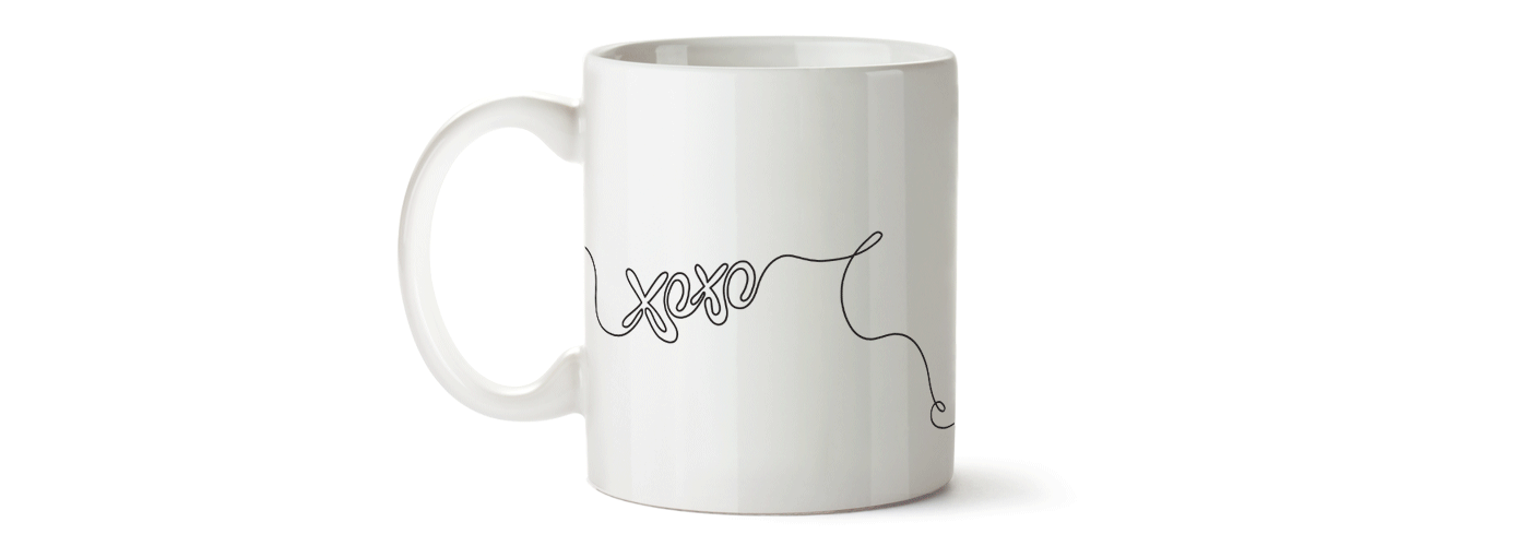Wimpy Mug  mug illustration mug collectors brekkie ILLUSTRATION  One Line Illustration design Champaign graphic design  art direction 
