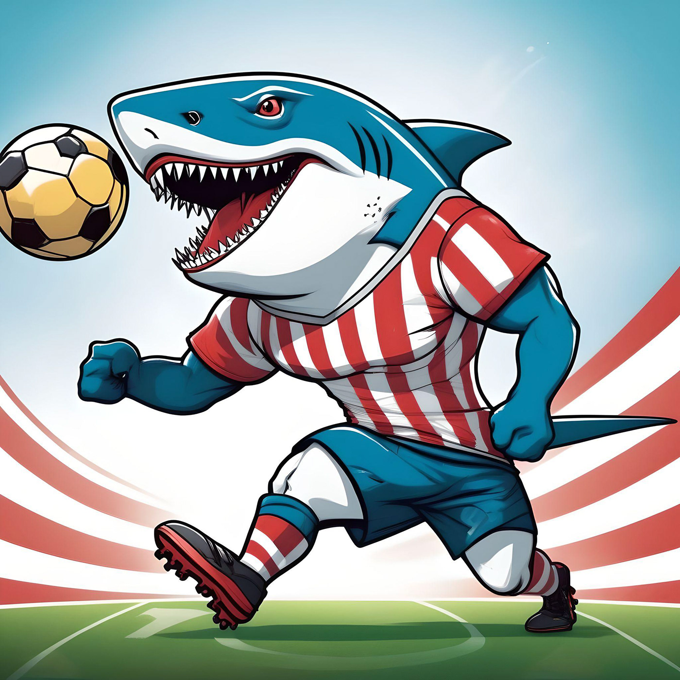 Futbol Deportes diseño gráfico Character design  Digital Art  animales