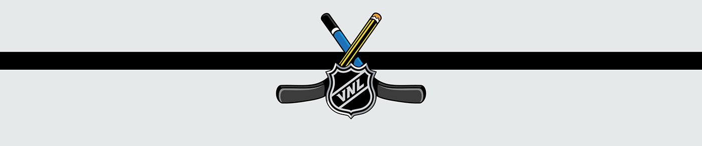 80s ice hockey logo mashup NHL sport design teams TV shows
