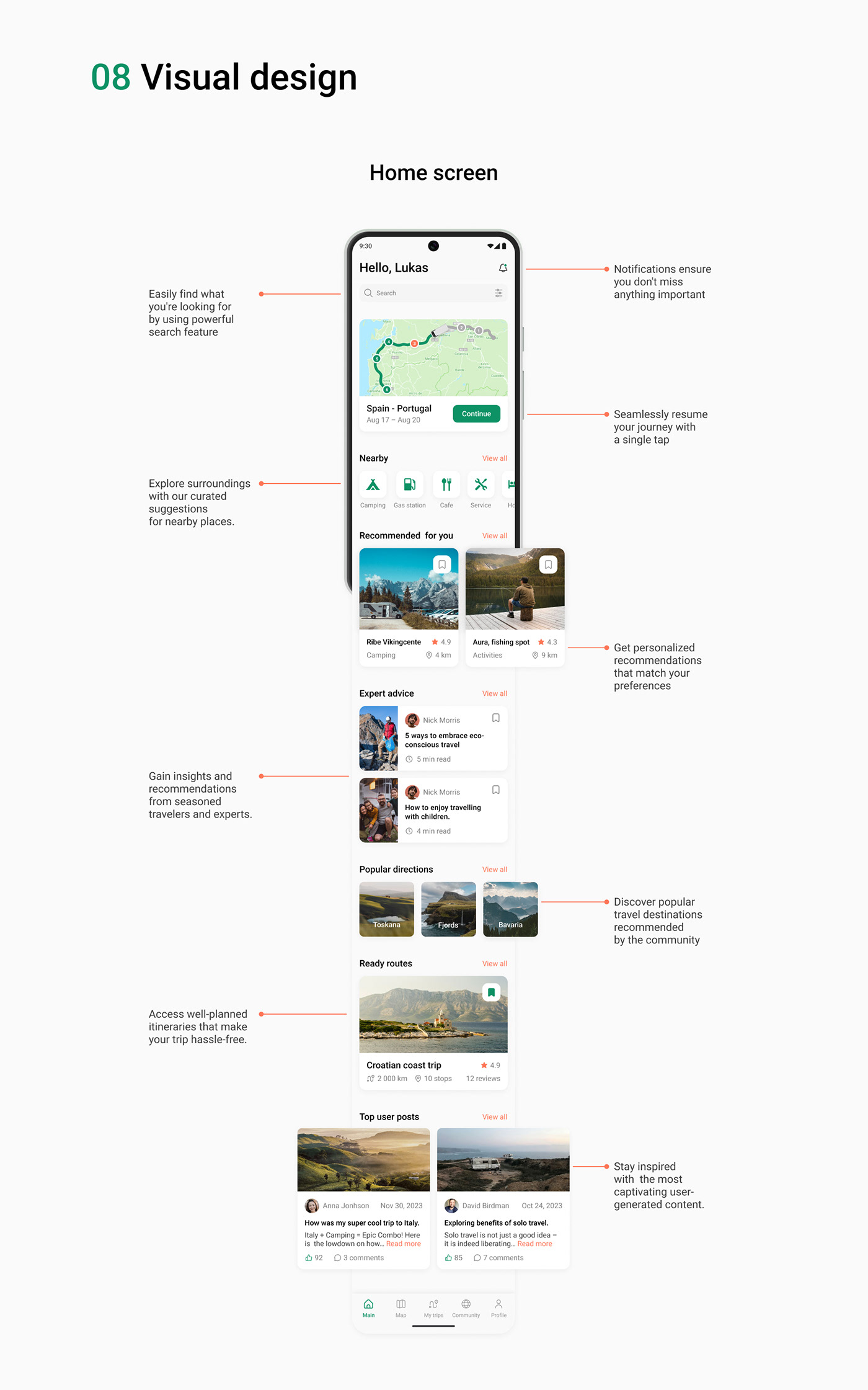 app design Figma ui design Mobile app user interface UX design ux/ui Travel android map