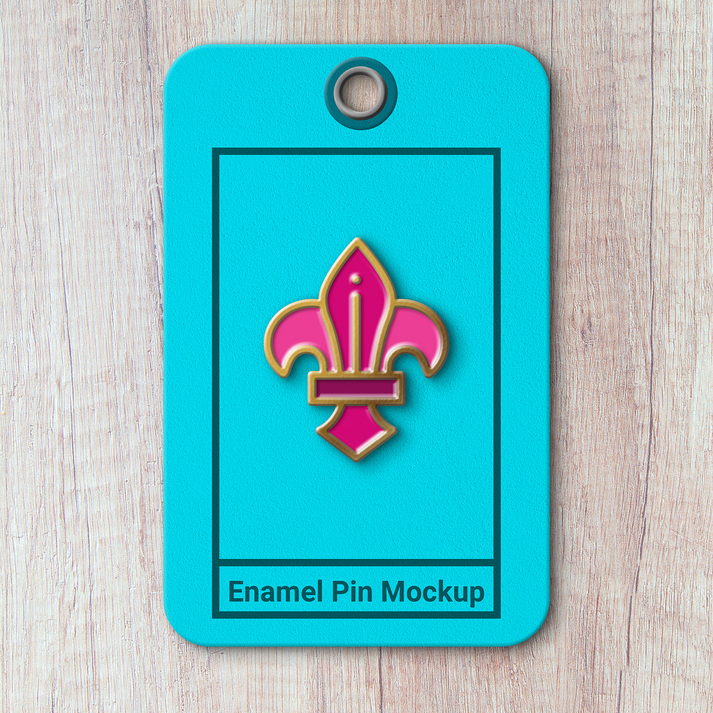 branding  Cheap editable Enamel Pin free free enamel pin Mockup realistic