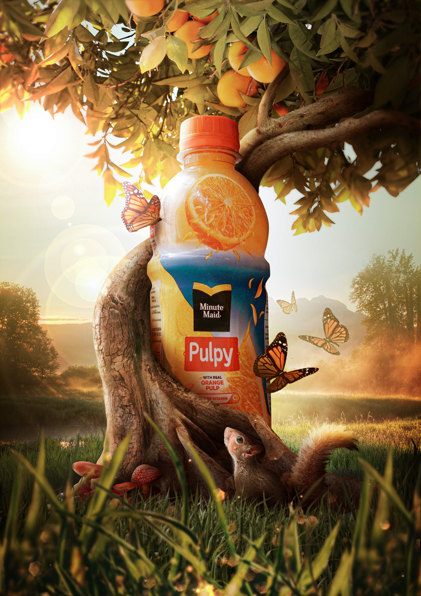 advertisement digital imaging  photoshop study compositing juice Photo Manipulation 