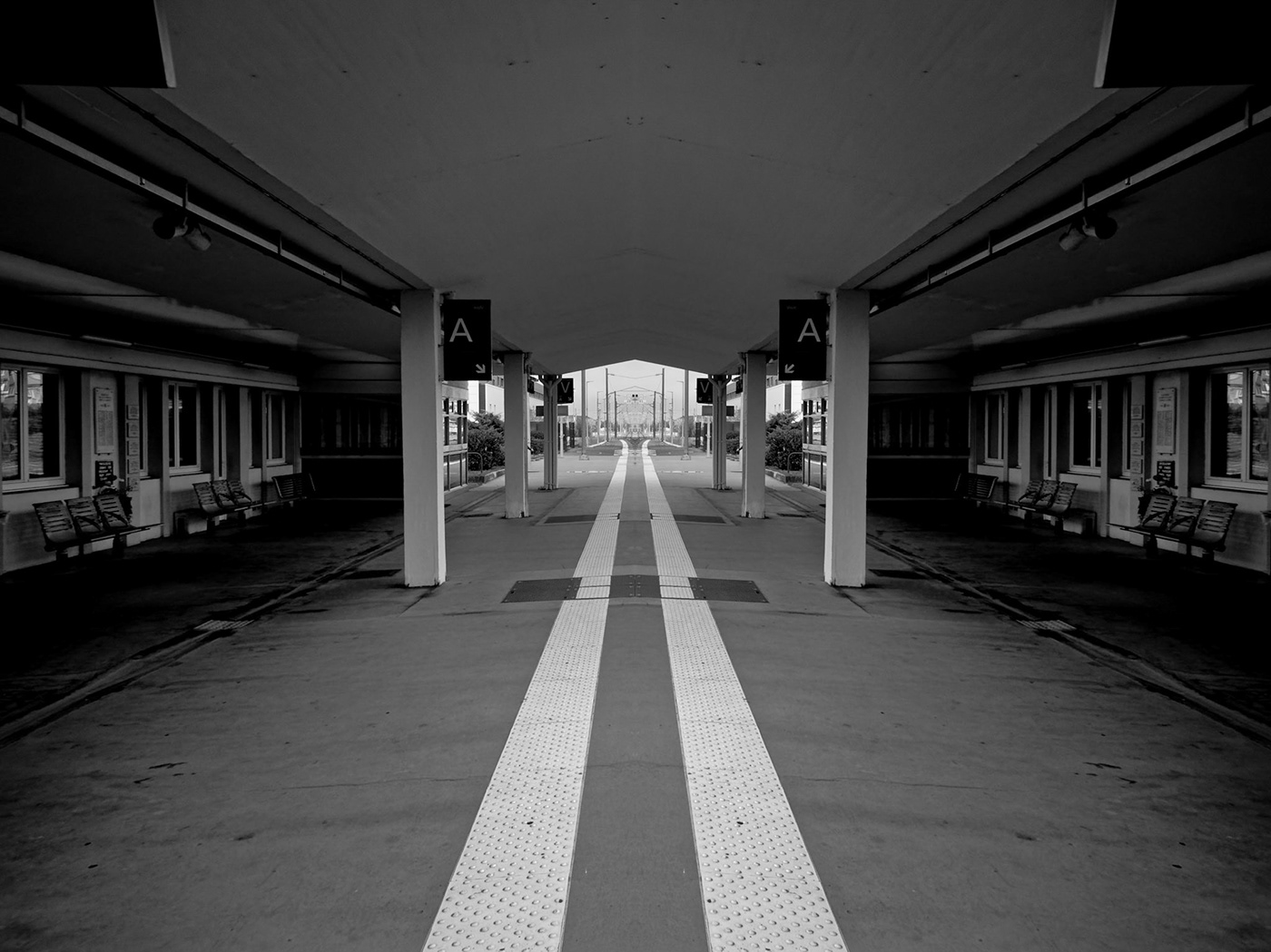 Photography  black and white symmetry street photography