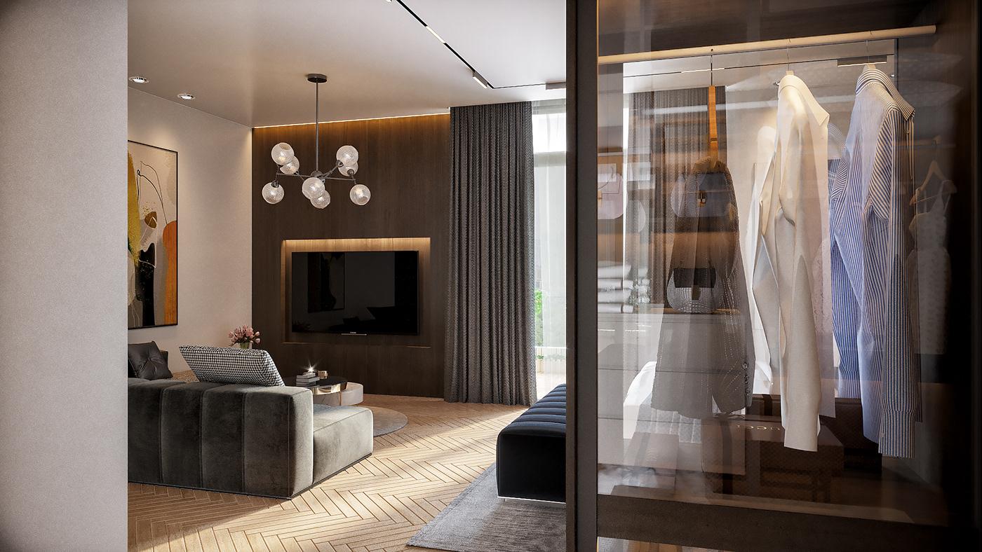 architecture balcony bathroom elegant interior design  luxury Master master bedroom visualization studio54
