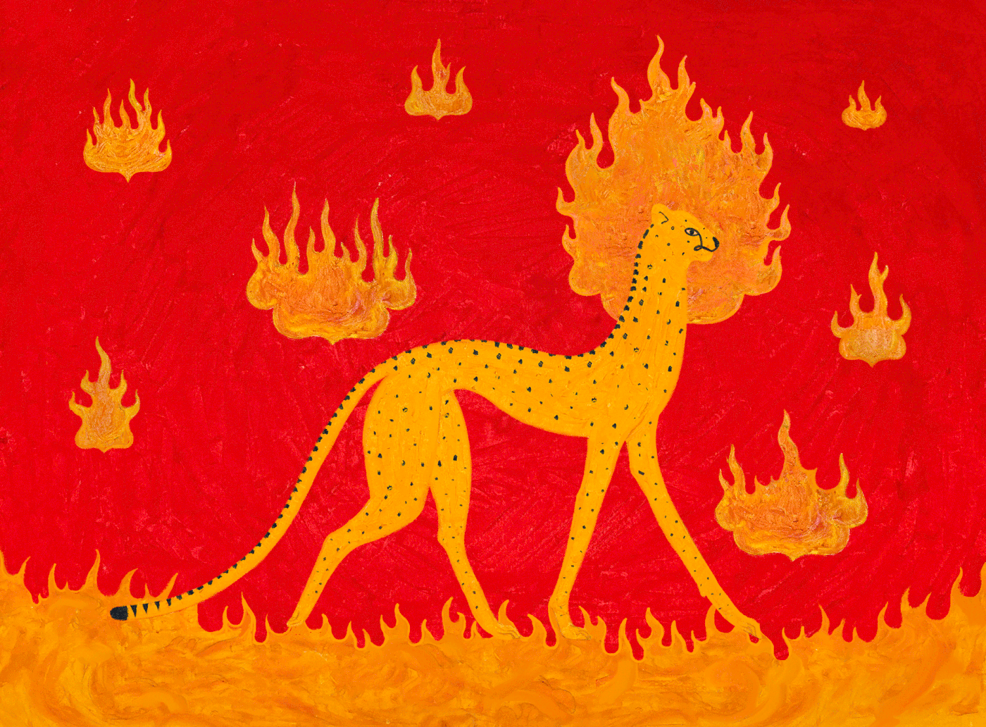 Animated illustration of a cheetah.