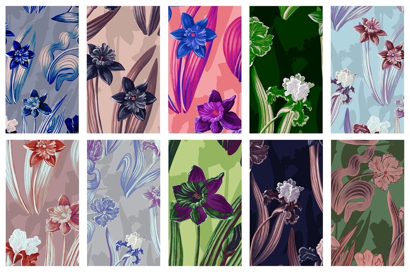 pattern textile Flowers Drawing  artwork Digital Art  print design art painting  