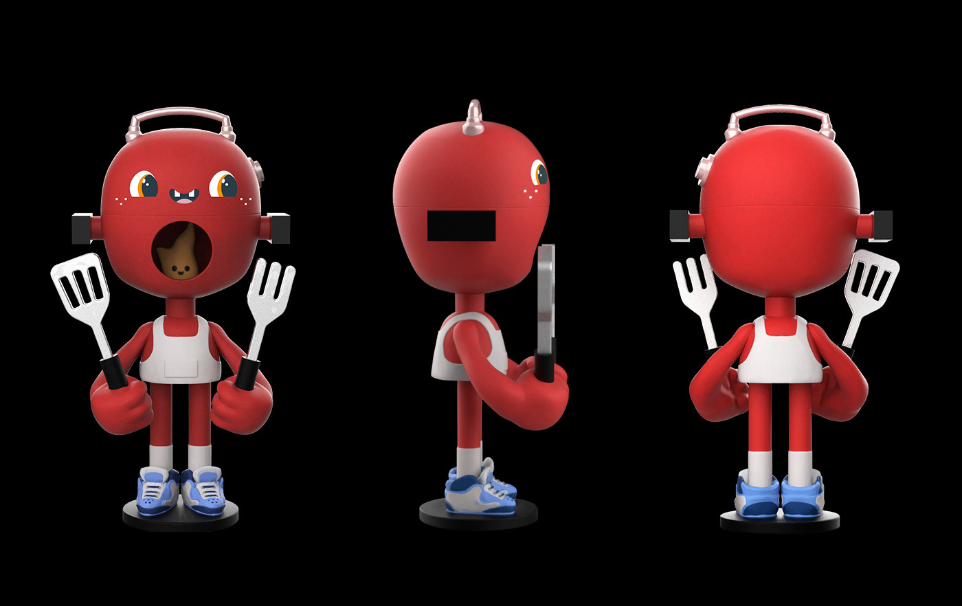 3d modeling arttoy Character chile cute designertoy impresora3D