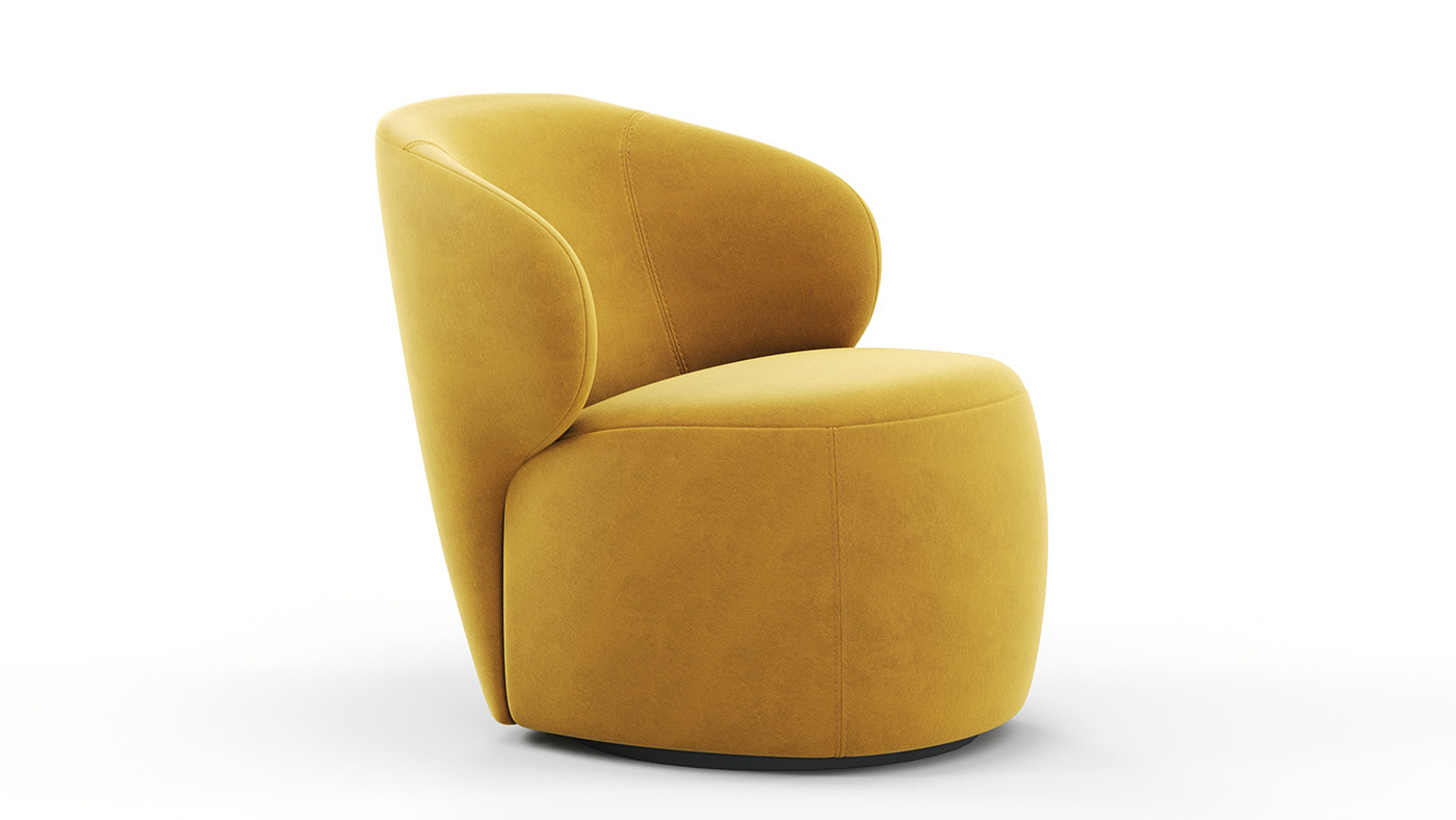 modeling chair 3D corona