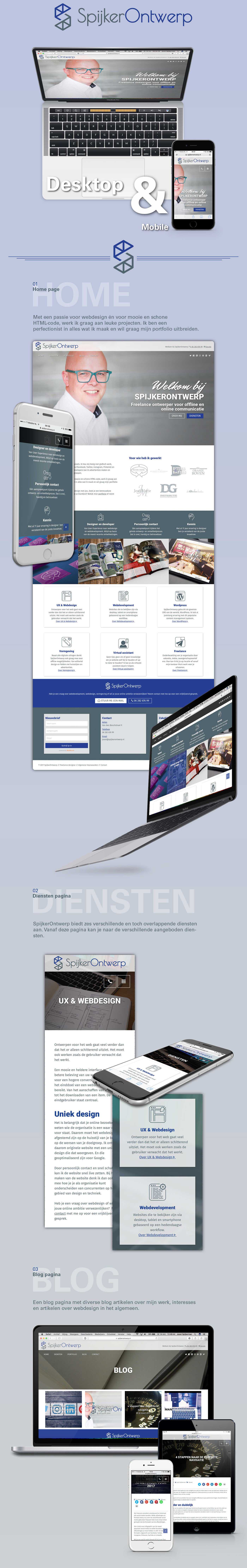 Website Webdesign SpijkerOntwerp Interface Responsive development