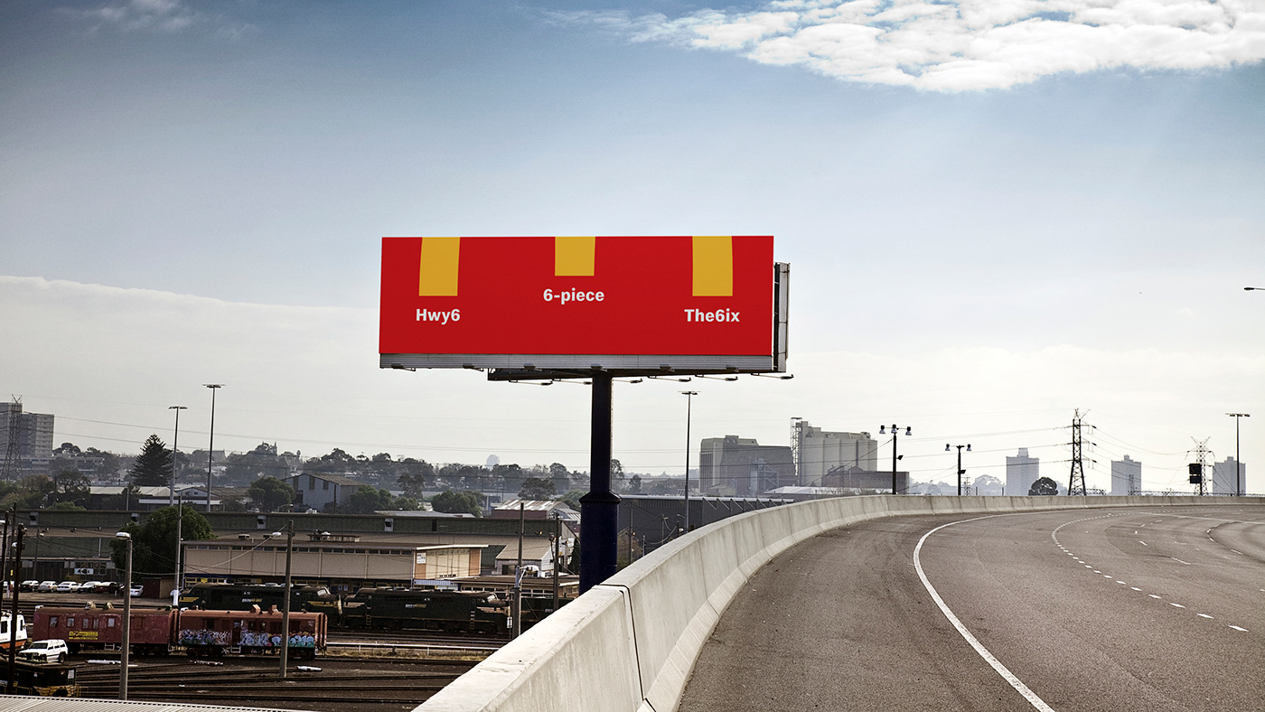 McDonalds Billboards ads arches Advertising  poster design craft out of home Outdoor