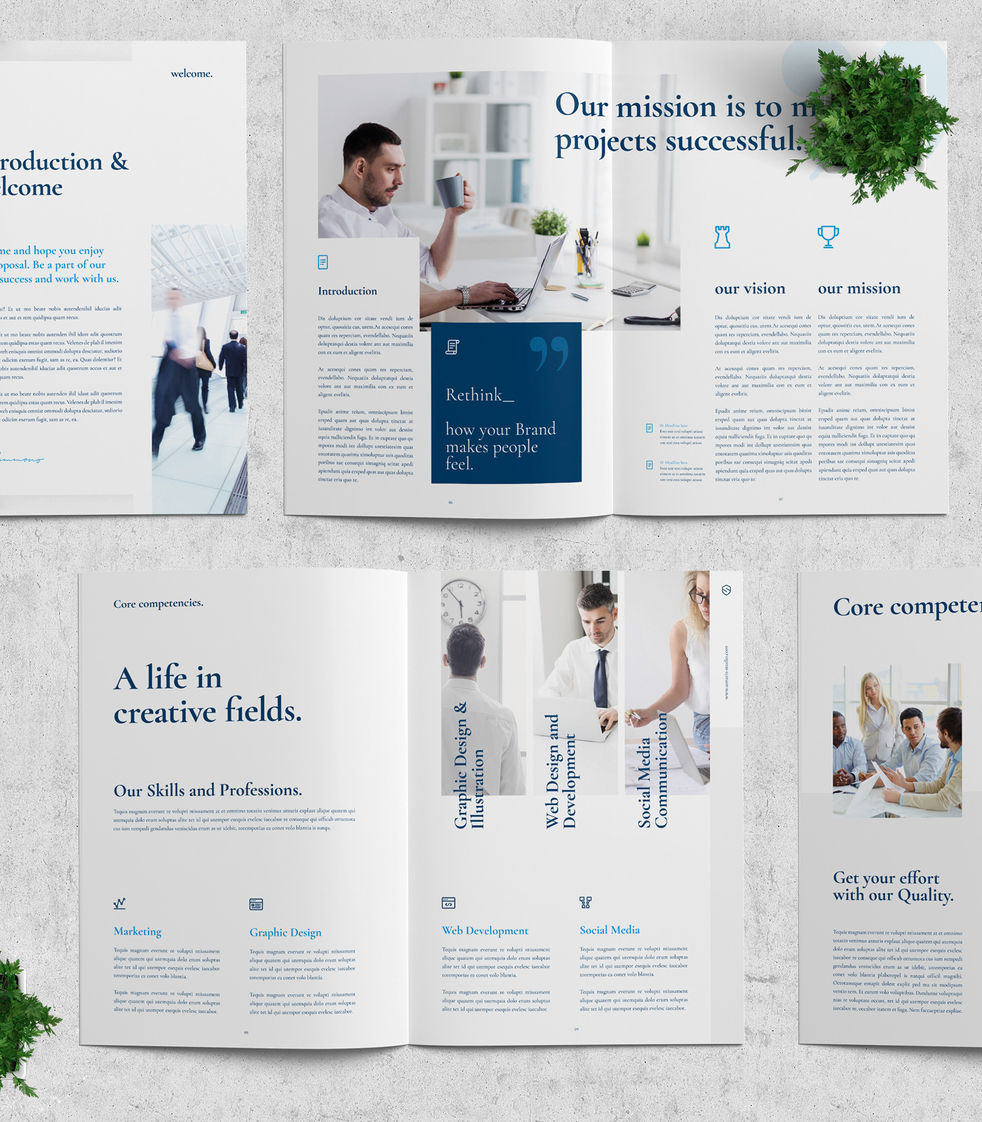 Proposal Project design template brand brief agency corporate brochure digital