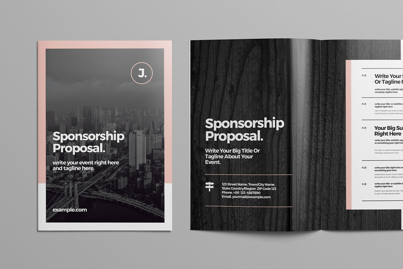 brand identity business corporate marketing   modern portfolio presentation Proposal Sponsorship template
