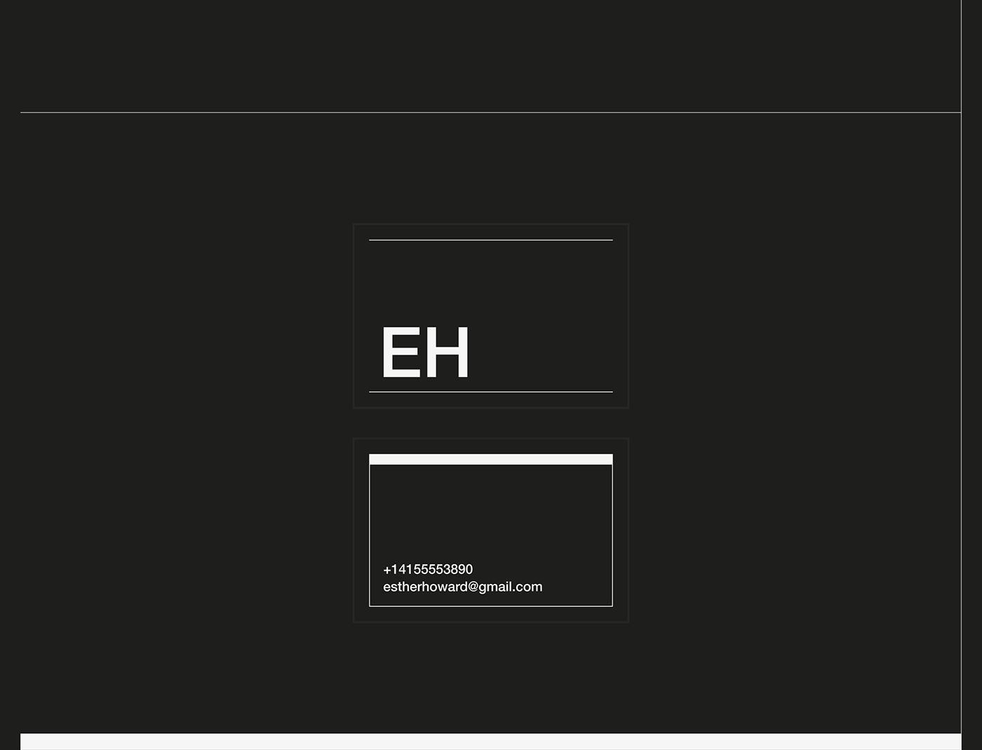 black and white brand identity branding  graphic design  interactive motion portfolio typography   Web Design  Website
