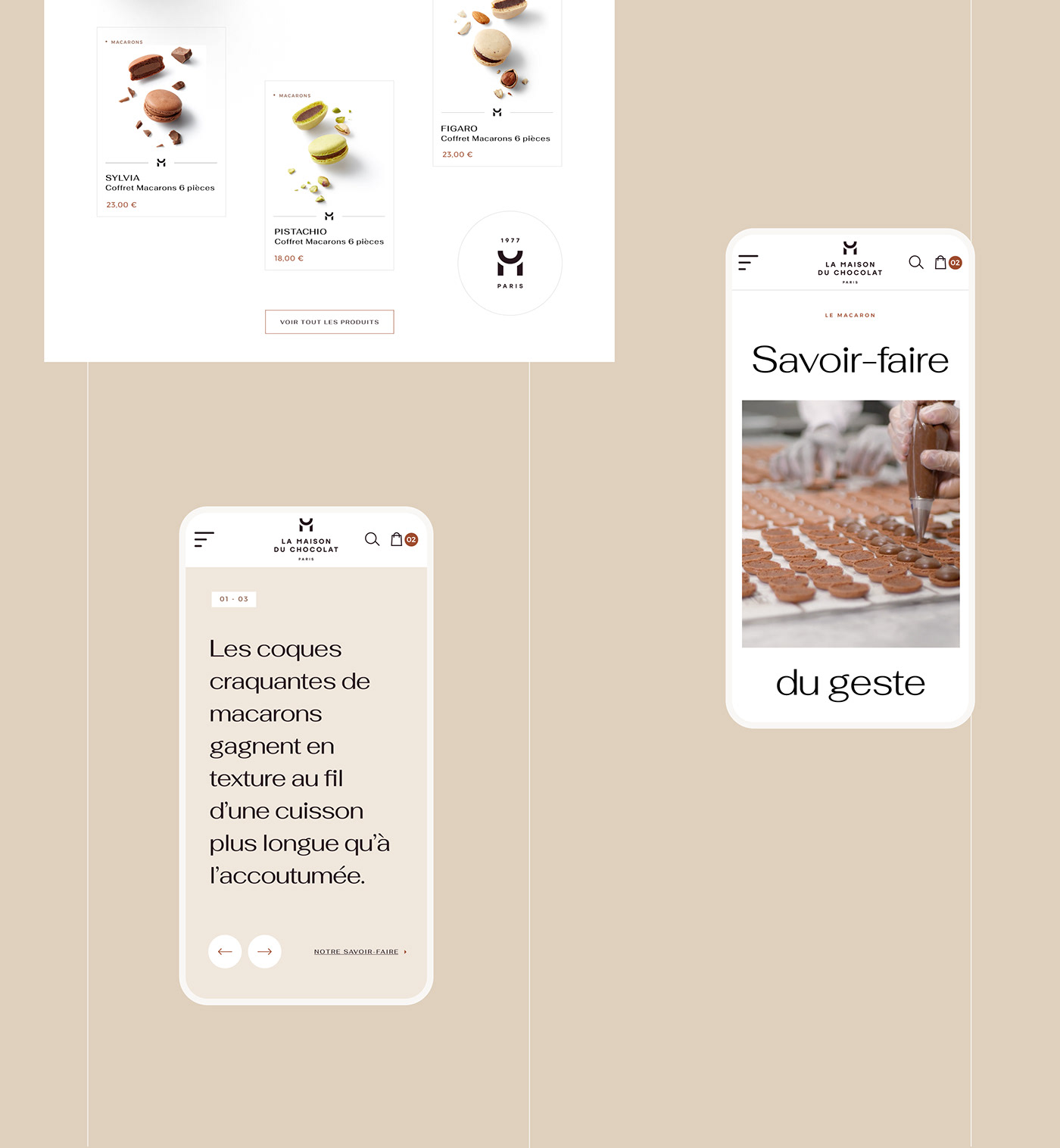chocolate ui design art direction  digital Website Webdesign Food  e-commerce motion design sale