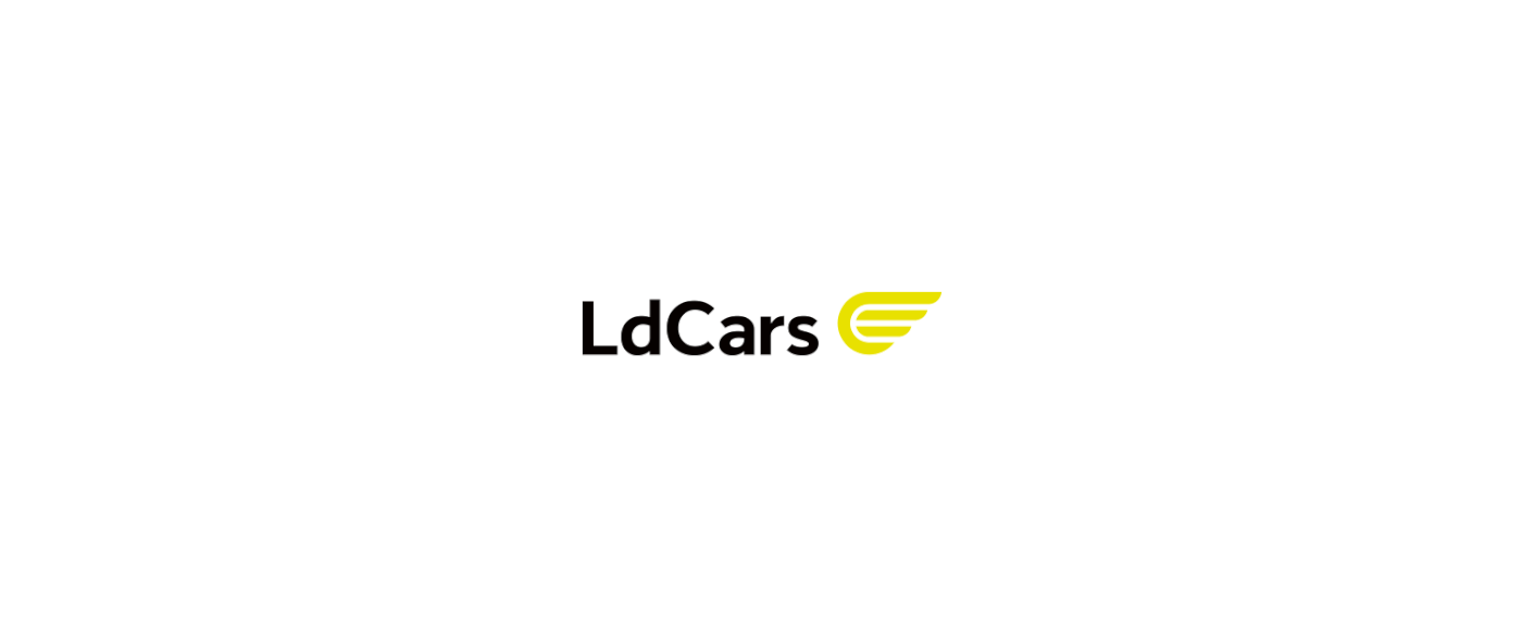 branding  identidade visual logo logo carro verde limão ld cars logo cars