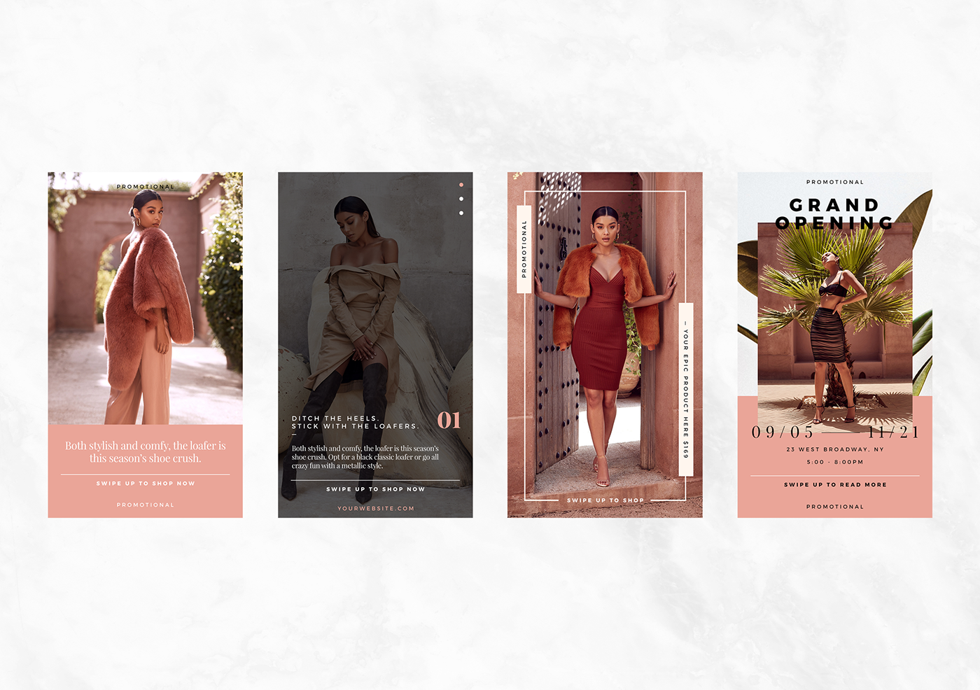 Fashion  boutique instagram social media templates Stories Promotional