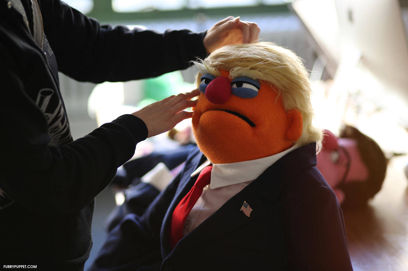 Donald Trump puppets custom puppets Character design  Hillary Clinton Trump puppet studio caricatures
