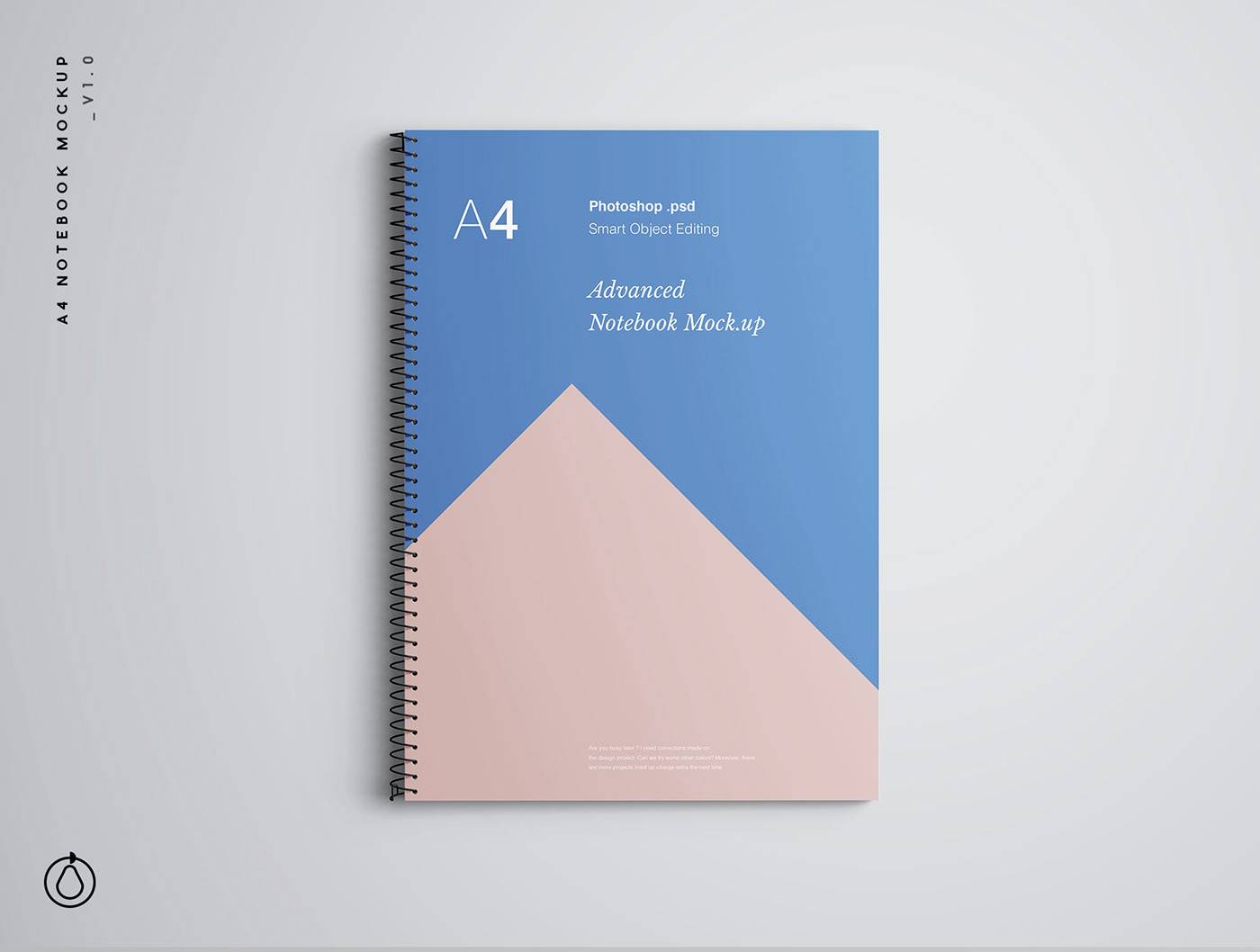 book Mockup notebook a4 notebook psd mockup psd download