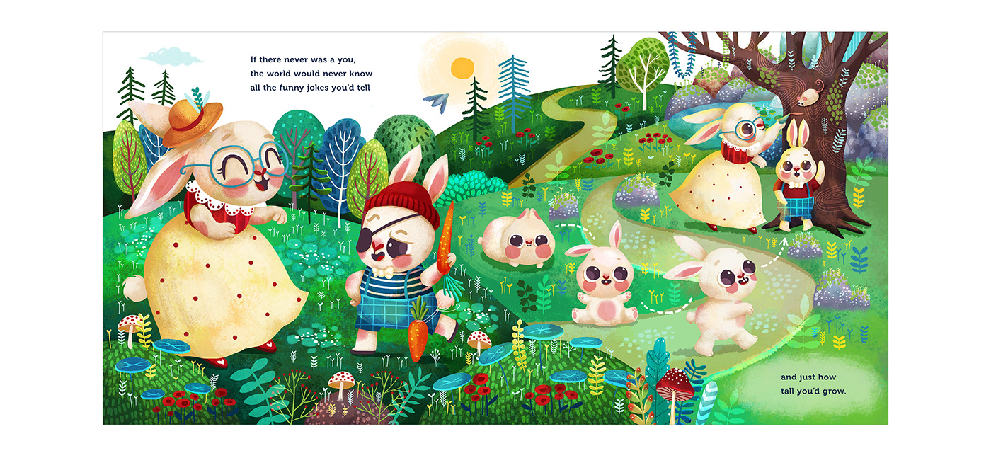 book children children book cute family forest Heartwarming kids parent rabbit