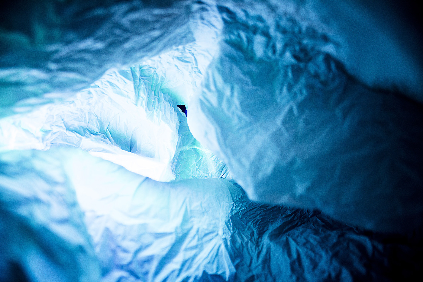 Photography  plastic bags mysterious strange colorfull cavern cave