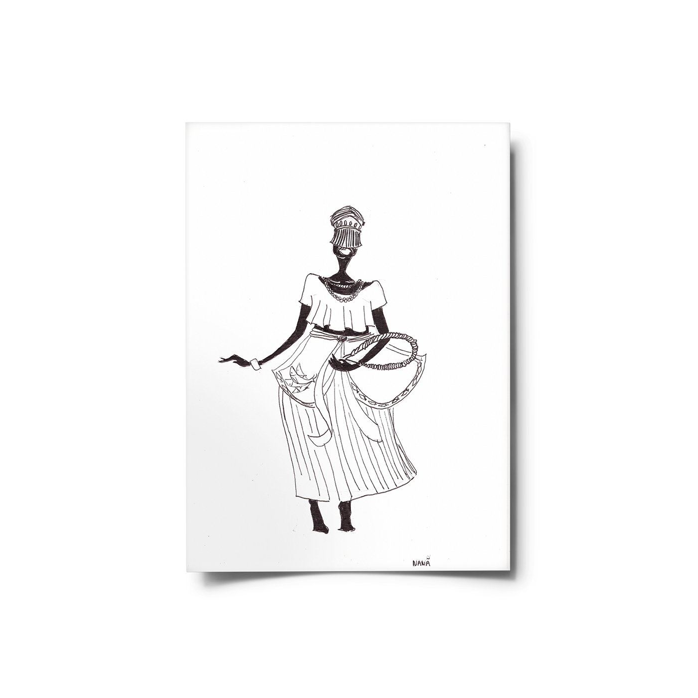 negro orixás afro umbanda Candomblé african religião desenho nanquim art