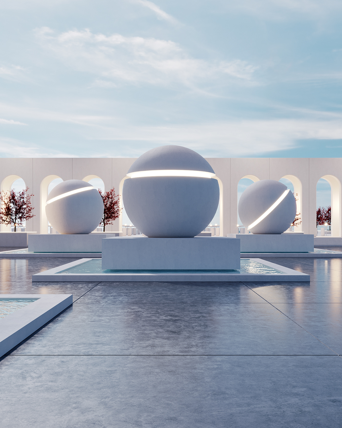architecture ArtDirection CGI concept digitalart exterior set design  visualization