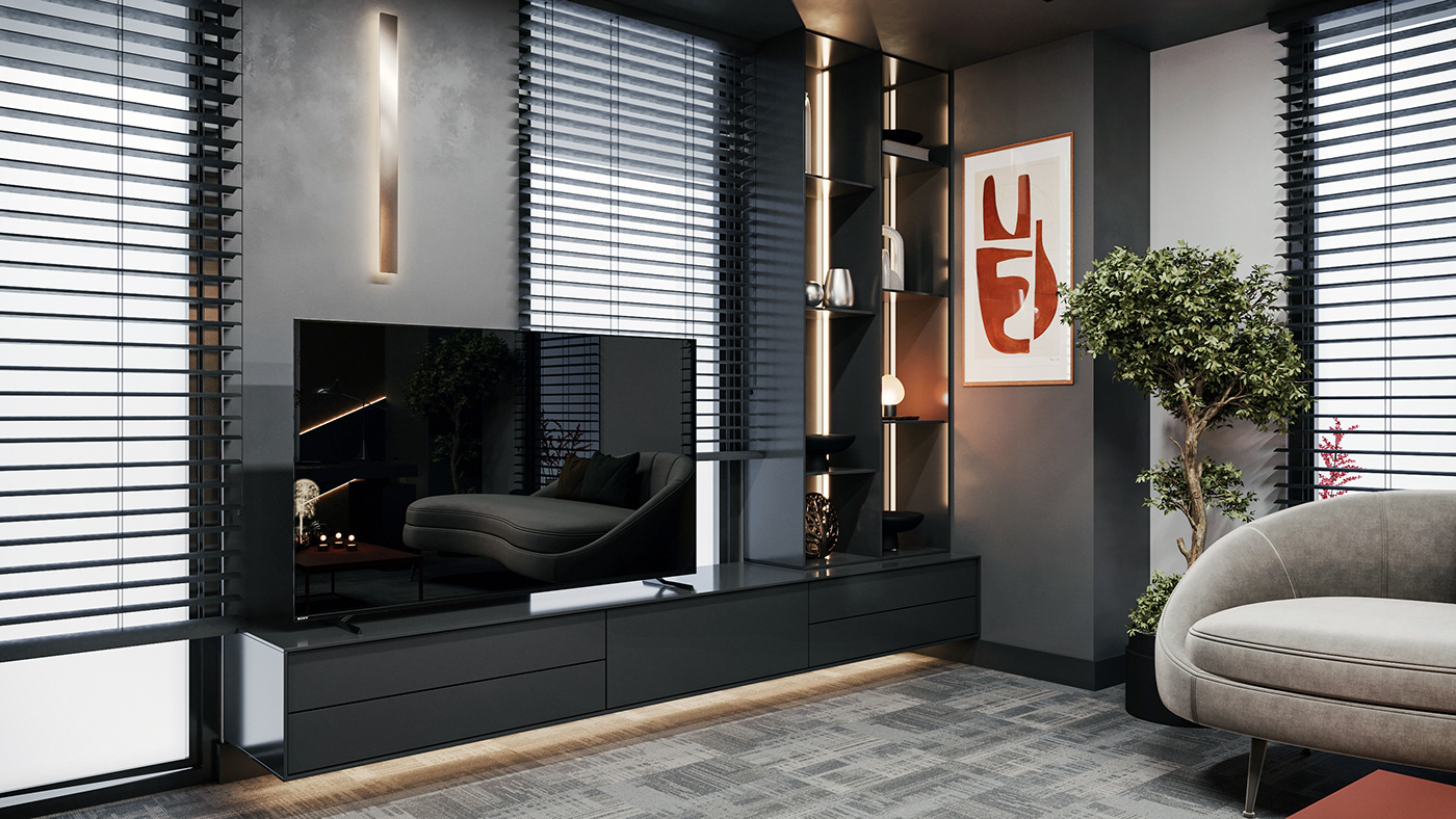 indoor interior design  Render visualization 3ds max CGI 3D archviz modern architecture