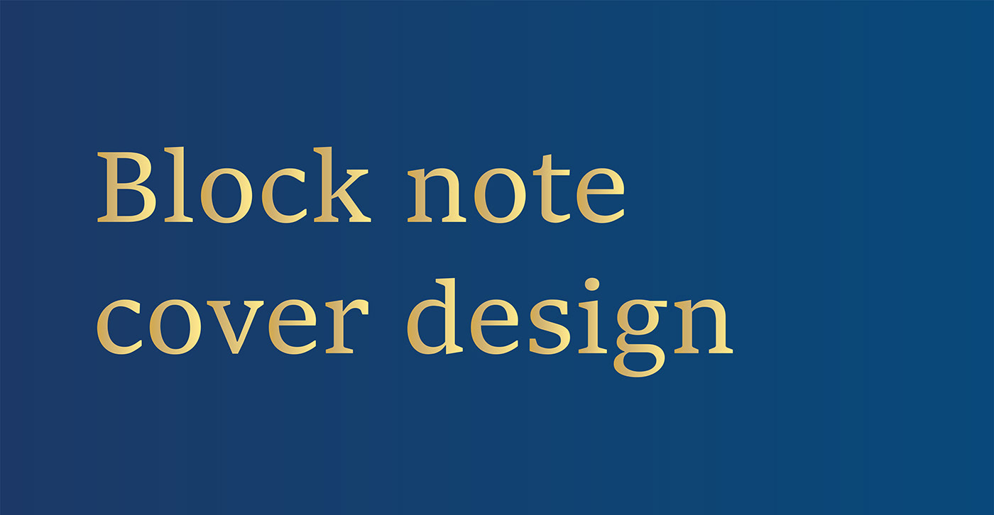 notebook logos deesign elegant professional academic print conference blocknote