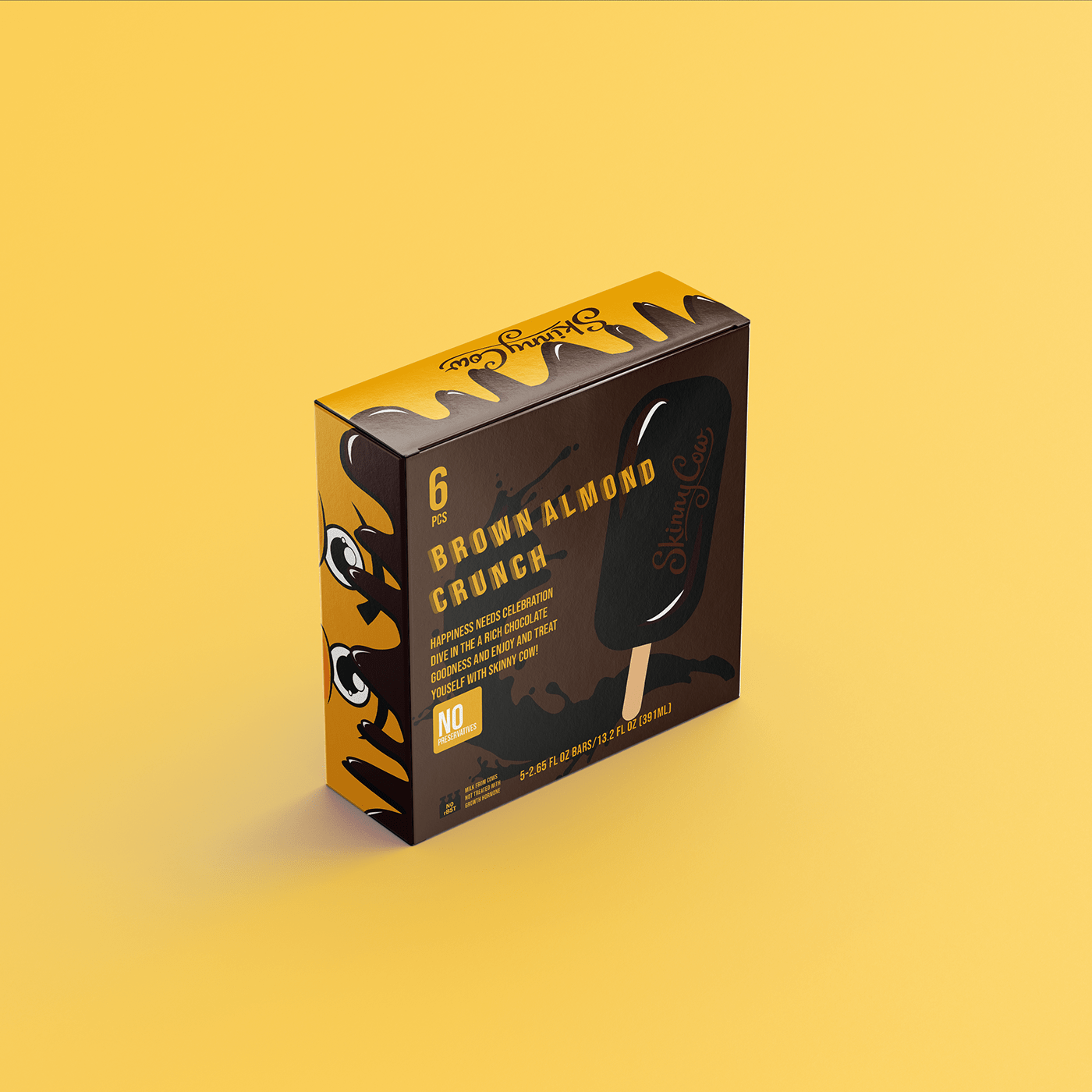 box design characters chocolate chocolate bar emotions eyes ice cream Ice Cream Packaging Mockup Boxes packaging design