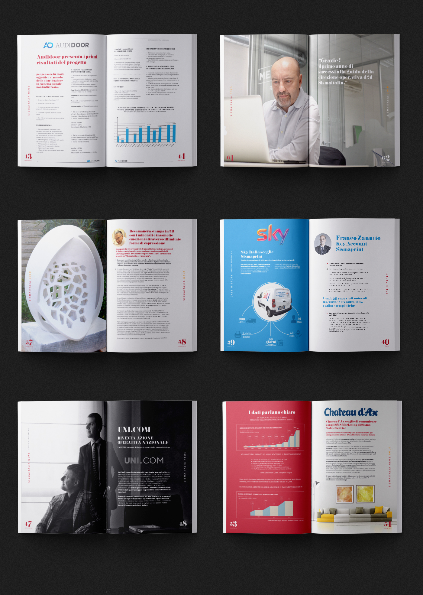 brochure magazine design branding  progettazione grafica editoriale Art Director Layout progetto editoriale