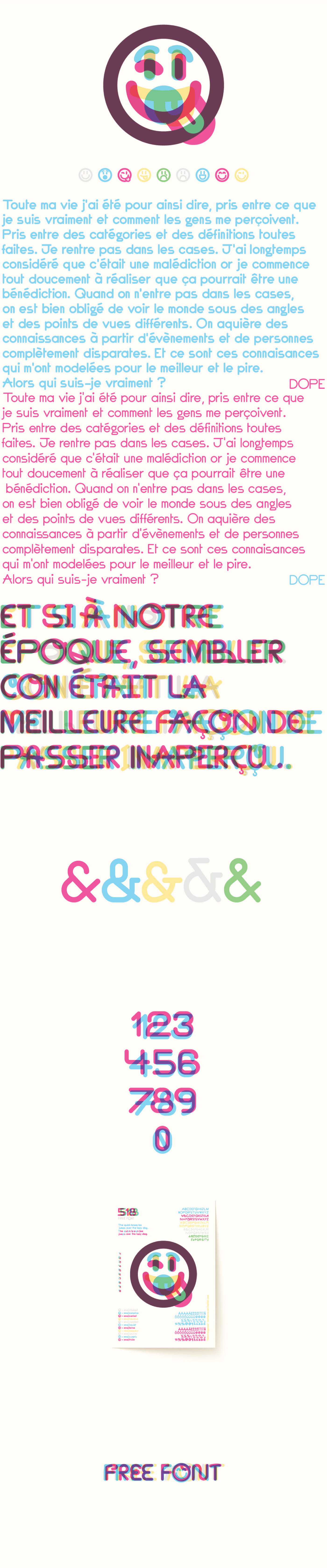 free Free font free fonts freebie type Typeface quirky Display Emoji multilingual