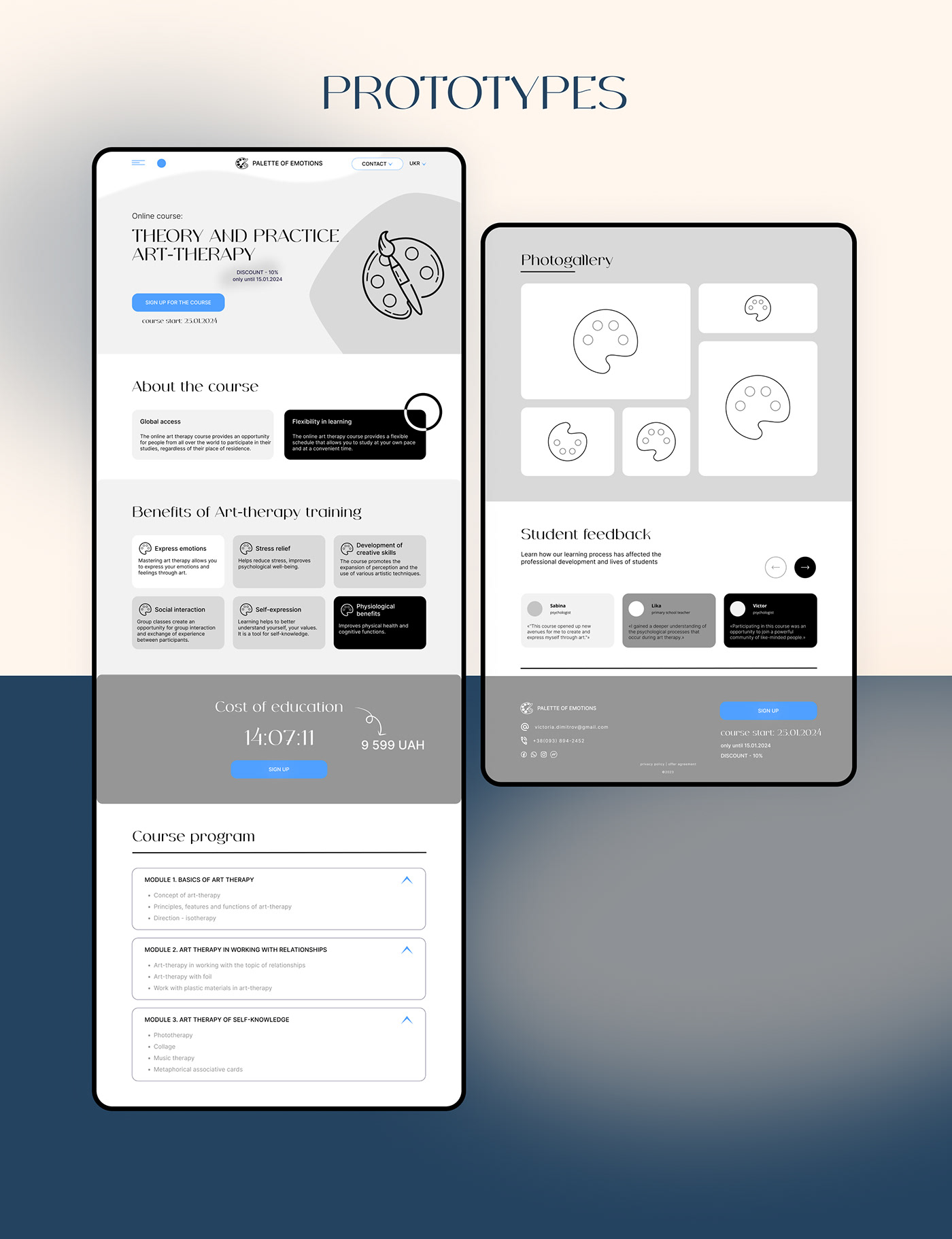 Website UI/UX Responsive landing page Figma user interface research Prototyping visual design component design