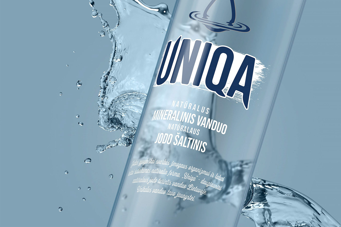 mineral water Mineral Water Logo mineral water packaging Modern water pacakging uniqa logo uniqa packaging water water packaging design