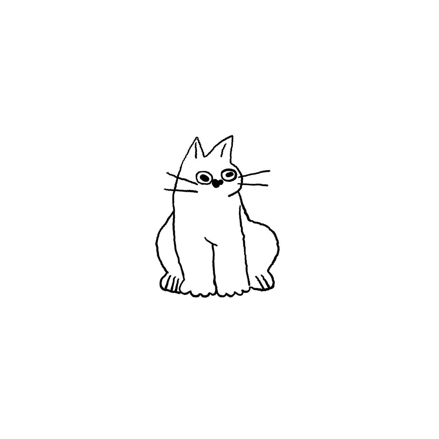 Cat doodle sketch