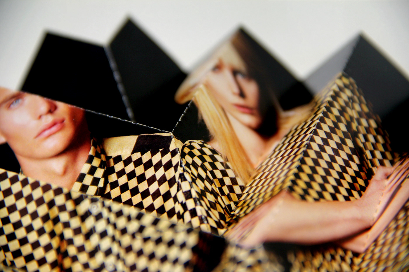 invite fashion show laser cut folding folds Fashion  Invitation graphic design  courier courier new