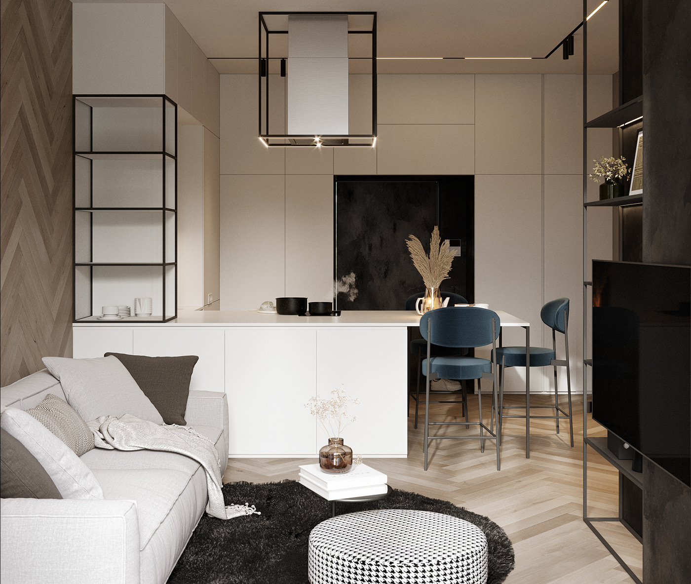 minimalist style apartments in Moscow on Behance