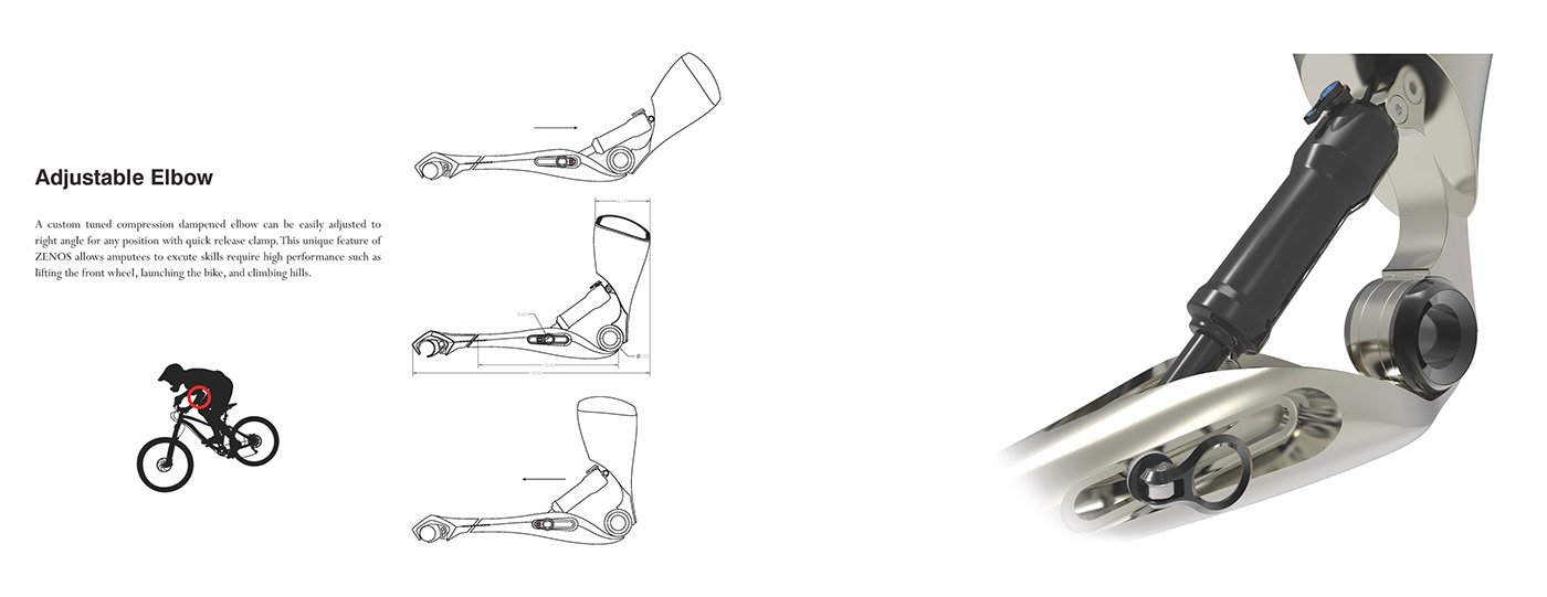 prosthetic prosthesis design design Prosthesis MTB Bike Bicycle arm medical design biking