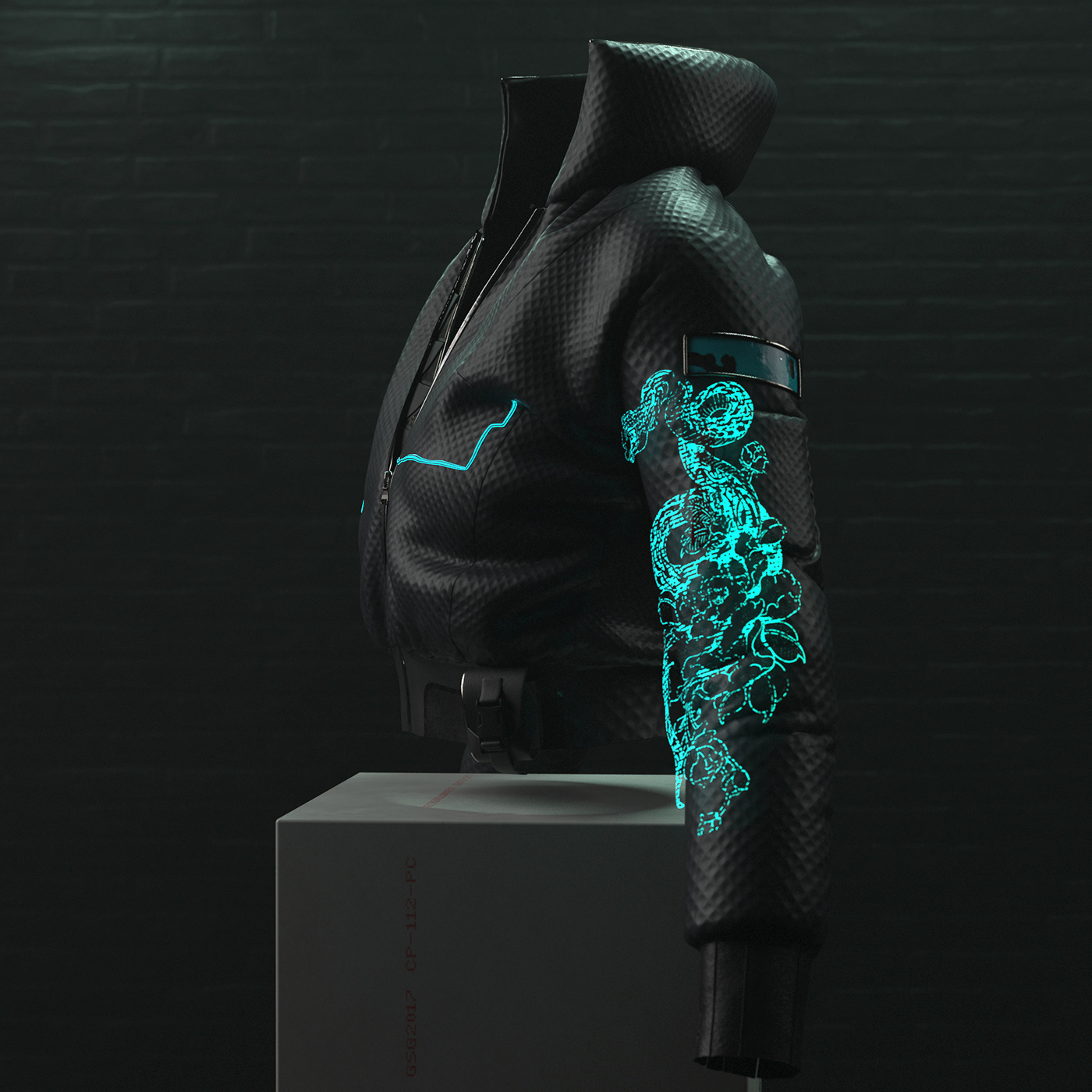 3D art Clothing concept Cyberpunk cyberpunk 2077 Fashion  game garment jacket