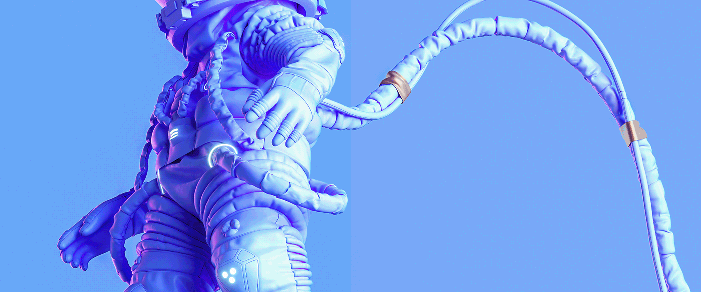 3D artwork astronaut CGI cinema 4d Digital Art  nft nftart octane Render