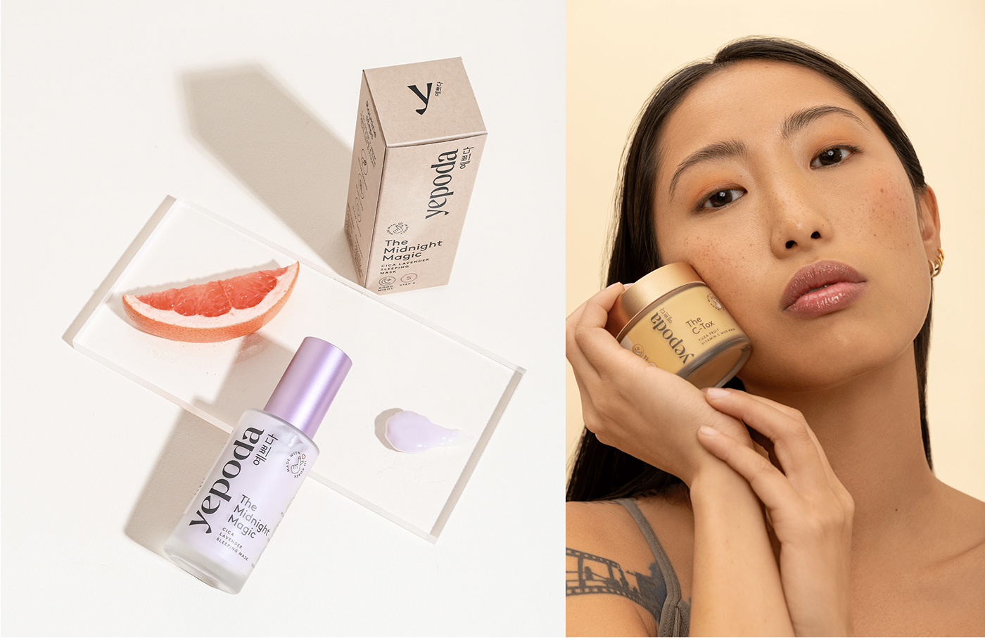 asian beauty brand identity colorful cosmetics Korea Packaging Photography  rebranding visual identity