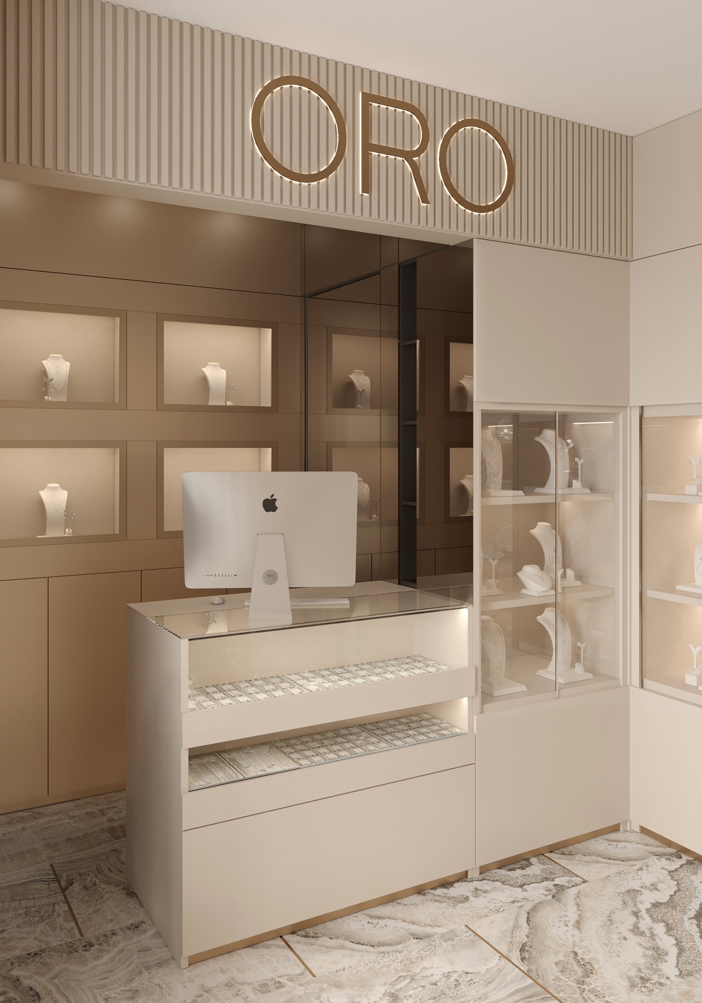 jewelry 3D 3ds max Render corona interior design  visualization Interior design
