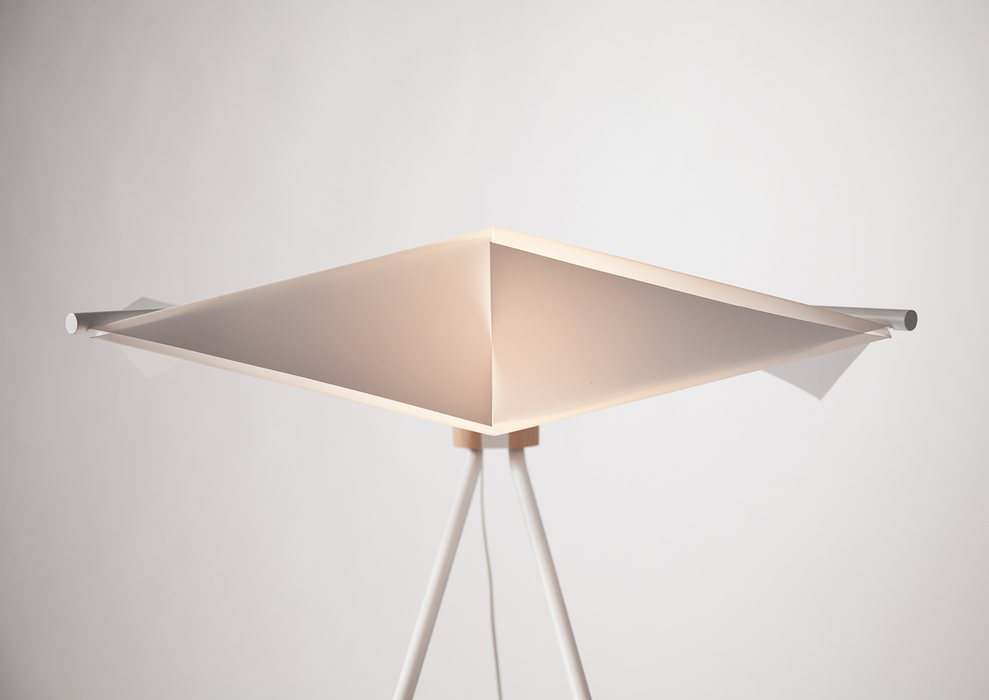 Lamp design origami  light light regulation wood metal minimal floor lamp interiors design