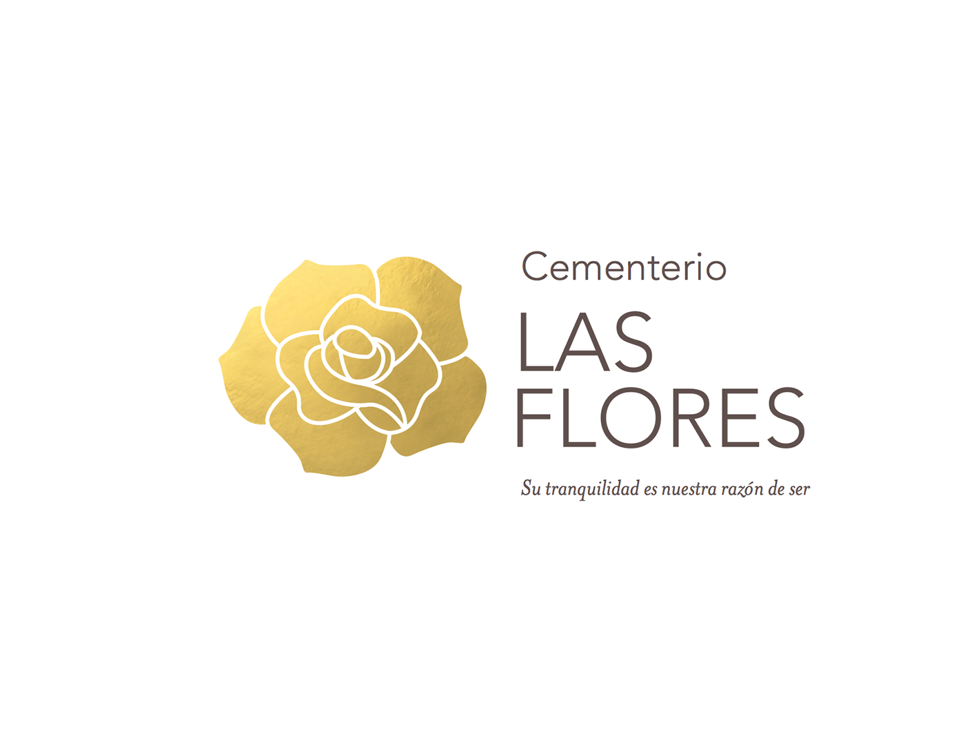 design Logotipo Las Flores Cementerio