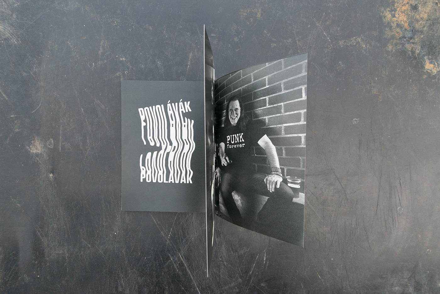book design typography   Layout Photography  punk music cover ILLUSTRATION 