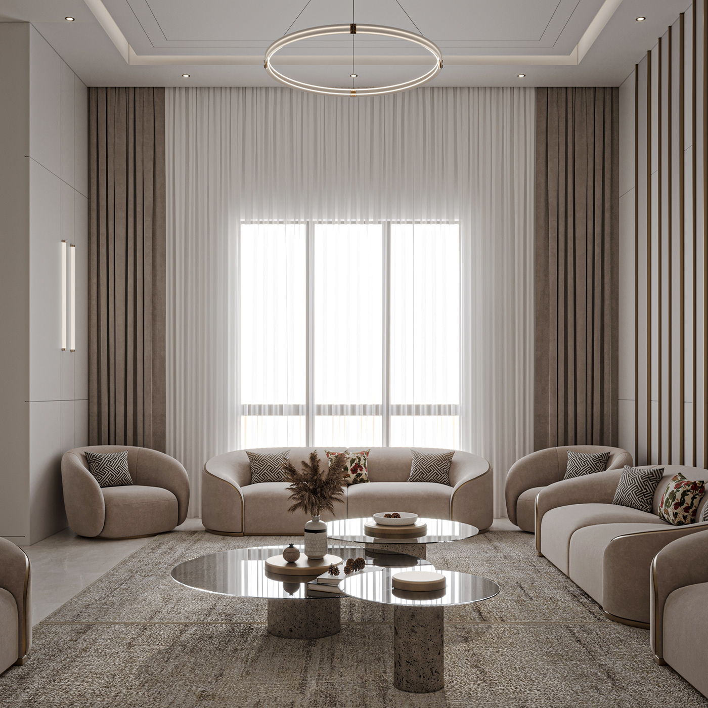 MAJLIS interior design  visualization architecture Render 3ds max corona vray modern living room