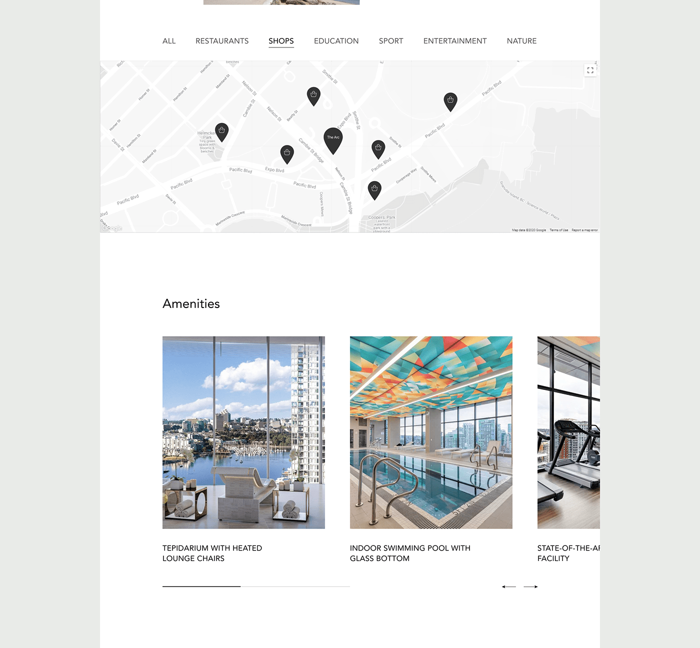 animation  apartments architecture landing real estate redesign UI ux Webdesign Website