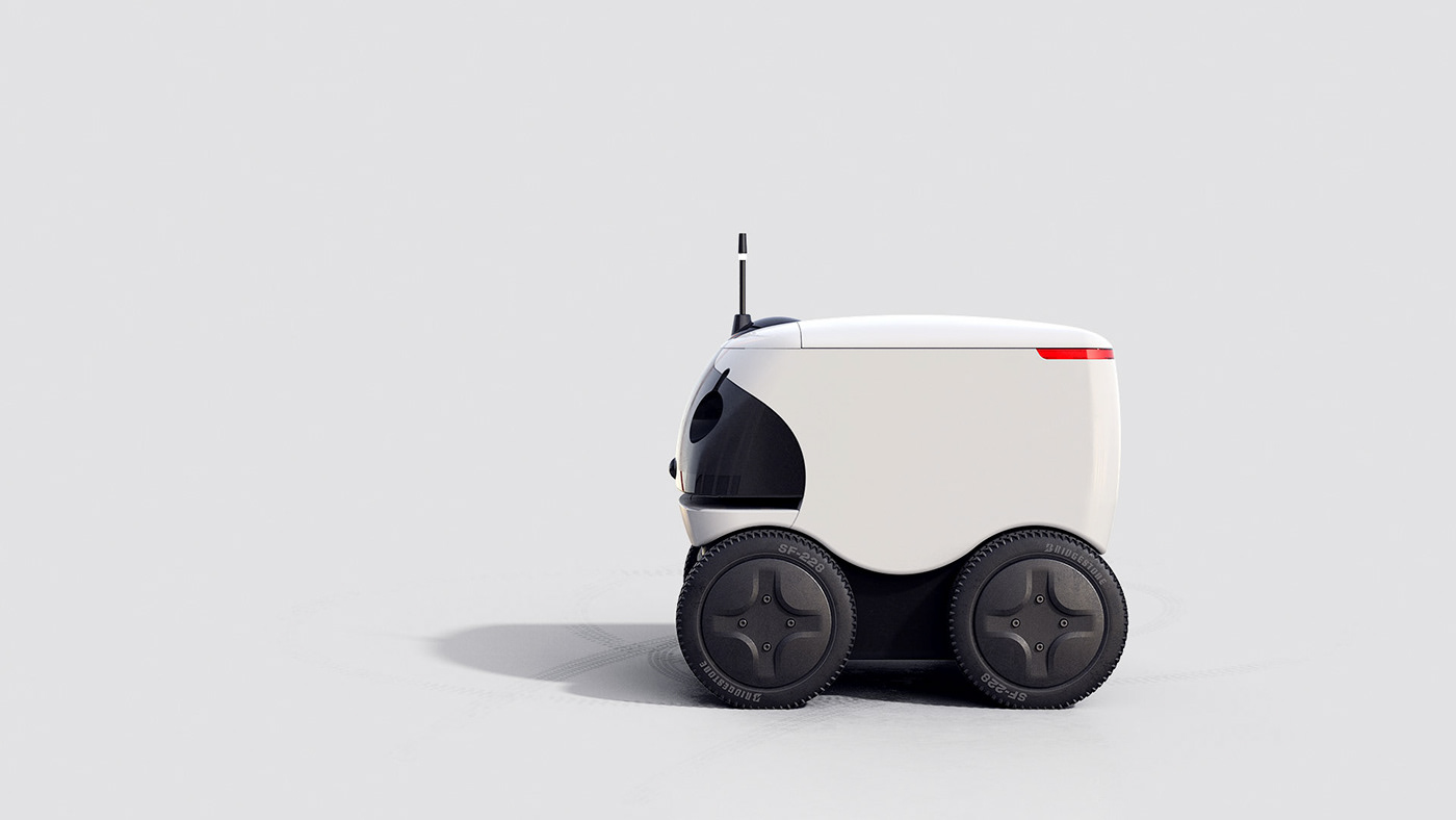 industrial design  product development robot Autonomous vehicle delivery product design  Vehicle design Engineering 